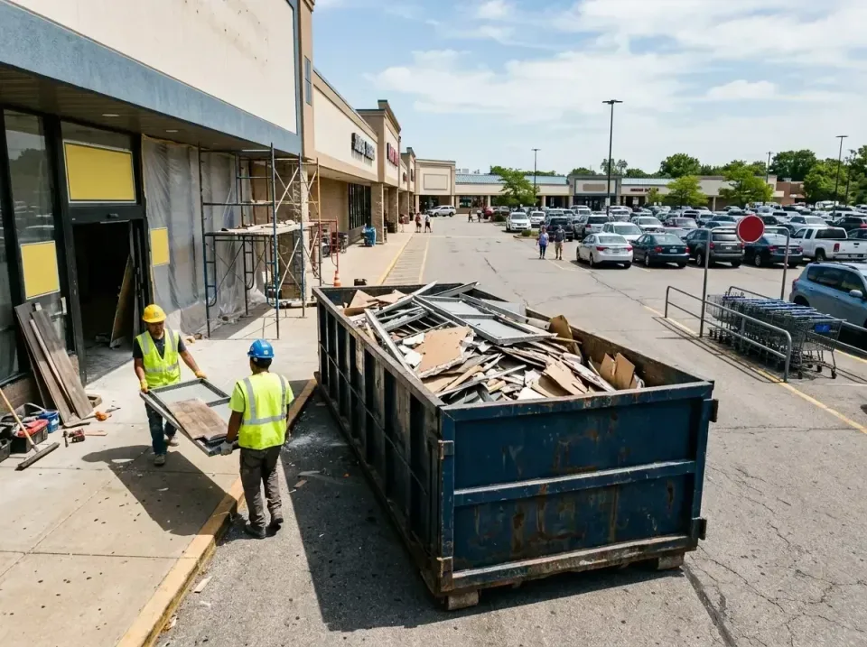 retail-store-renovation-debris-003 — frequently asked questions, Roll-off Dumpster Rentals in Montgomery, IL